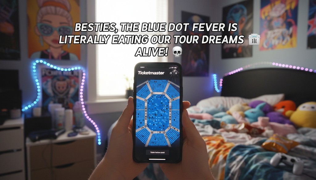 BESTIES, THE BLUE DOT FEVER IS LITERALLY EATING OUR TOUR DREAMS ALIVE! πποΈ