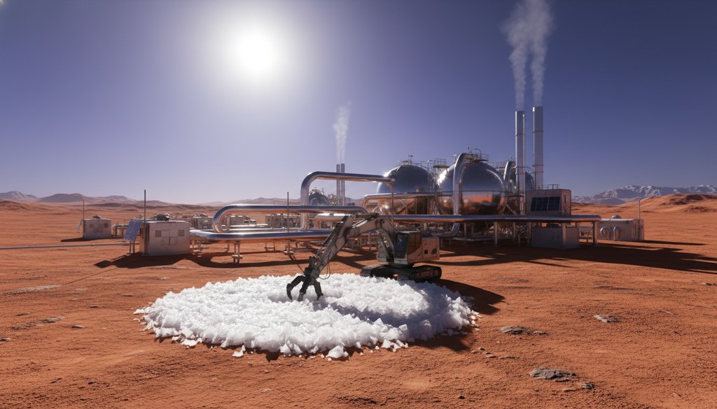 The Alchemy of the Red Sands: Harvesting the Martian Abyss